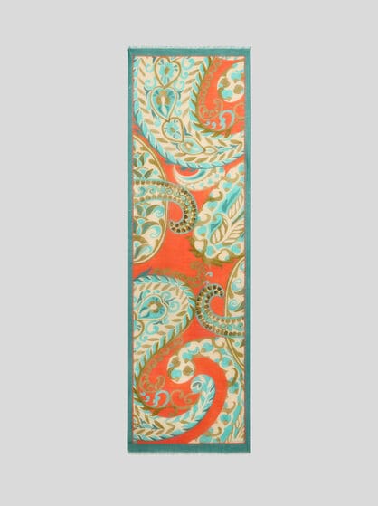 PAISLEY CASHMERE-BLEND SCARF