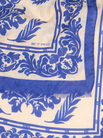 CHIFFON SCARF WITH FLORAL PRINT
