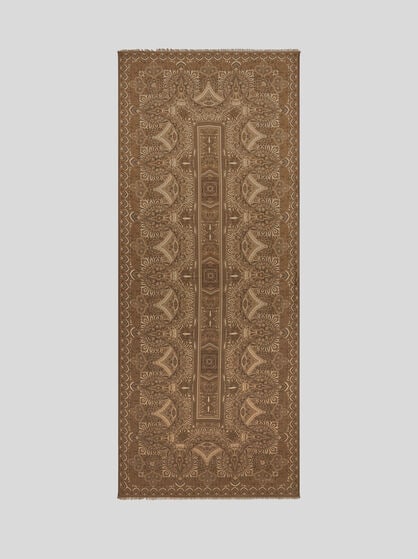 SCARF WITH SILK SCARF PATTERN