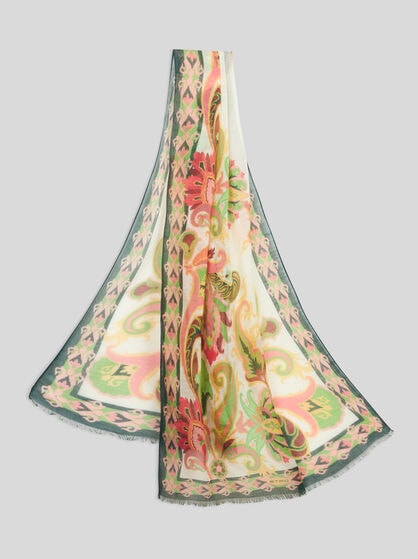 SCARF WITH FLORAL PRINT