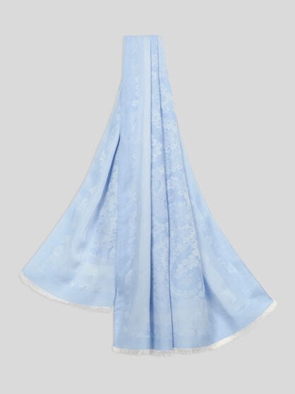 FLORAL PAISLEY JACQUARD SCARF
