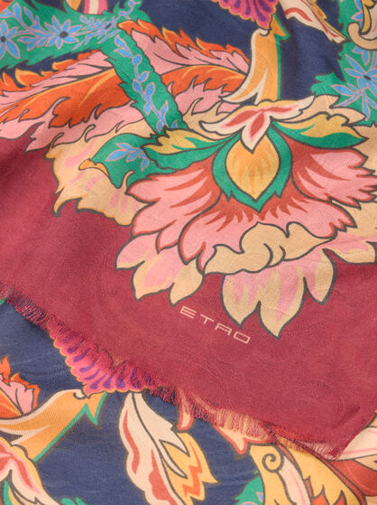 FLORAL JACQUARD SCARF