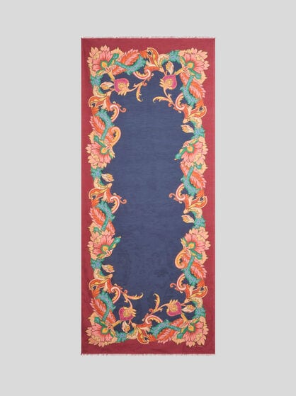 FLORAL JACQUARD SCARF