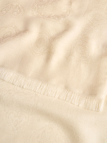 COTTON AND CASHMERE SCARF WITH PRINT