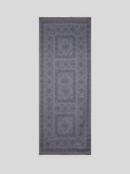 COTTON AND CASHMERE SCARF WITH PRINT