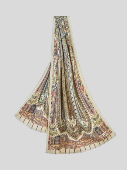 SCIARPA IN CASHMERE E SETA STAMPATI