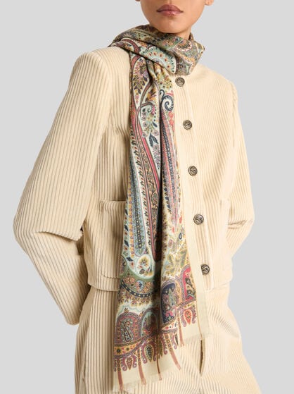 SCIARPA IN CASHMERE E SETA STAMPATI