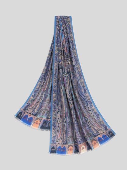 FRINGED PAISLEY SCARF