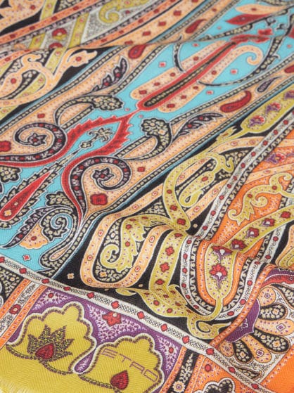 FRINGED PAISLEY SCARF