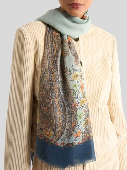 PRINTED CASHMERE SCARF