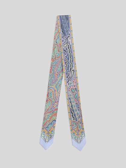 MULTICOLOURED SILK PAISLEYINA WITH MOTIF