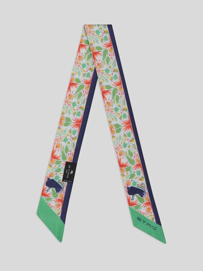 ETRO X TABBY BOOTH SILK TWILL PAISLEYINA WITH PLACED PRINT
