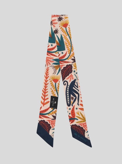 ETRO X TABBY BOOTH SILK TWILL PAISLEYINA WITH PLACED PRINT