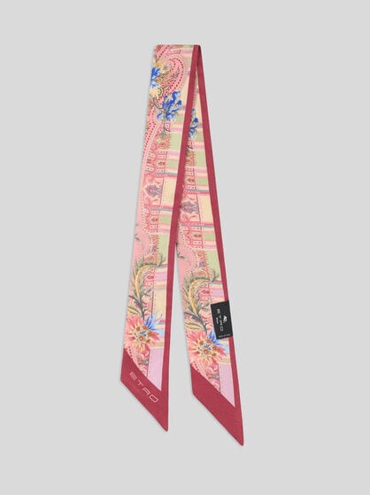 SILK TWILL PAISLEYINA WITH PAISLEY MOTIF