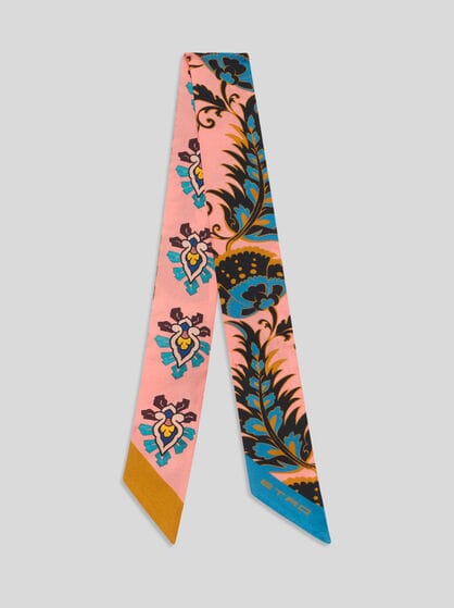 フローラルモチーフ シルク ペイズリーナ