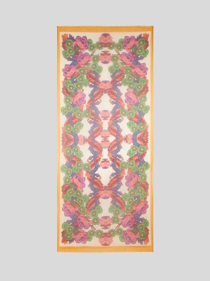 FLORAL TWILL SCARF