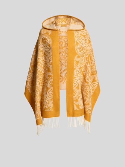 ETRO per Kaito Takahashi ペイズリー フーデッドショール