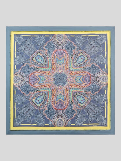 PAISLEY FOLIAGE SILK SCARF