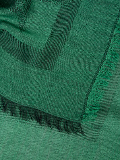WOOL-BLEND JACQUARD SHAWL WITH PAISLEY MOTIF