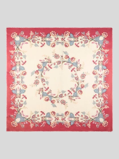 CASHMERE-BLEND JACQUARD SHAWL