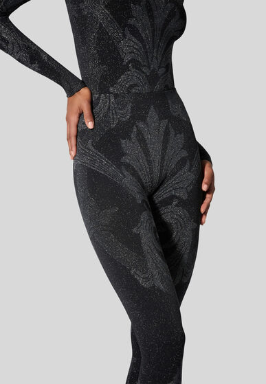 METALLIC JACQUARD TIGHTS