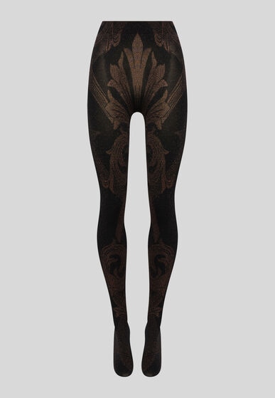METALLIC JACQUARD TIGHTS