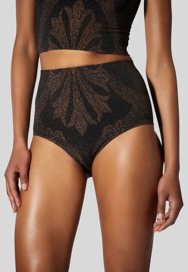 METALLIC JACQUARD SHORTS