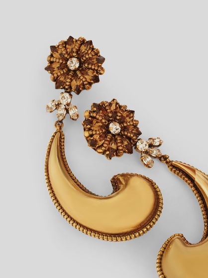 PAISLEY EARRINGS WITH CRYSTALS