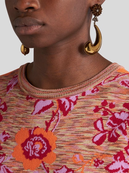 PAISLEY EARRINGS WITH CRYSTALS