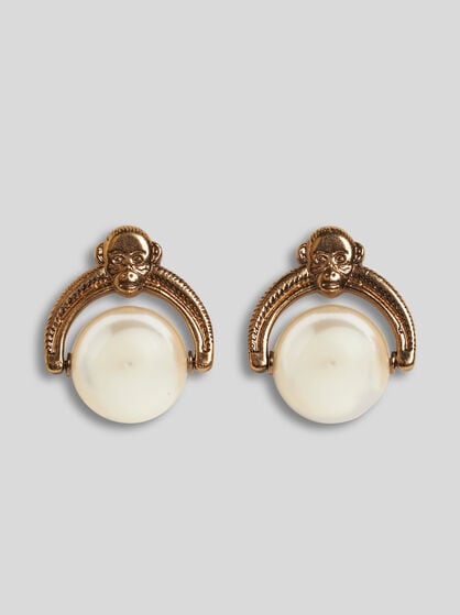 MONKEY EARRINGS WITH PEARL