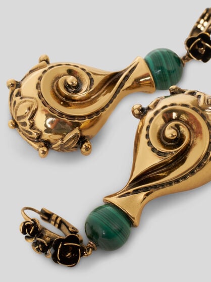 DROP EARRINGS WITH PAISLEY