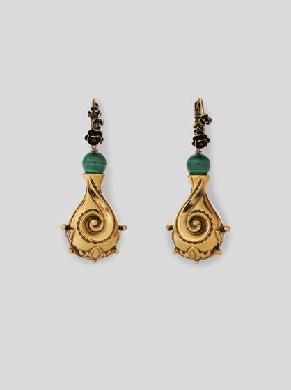 DROP EARRINGS WITH PAISLEY