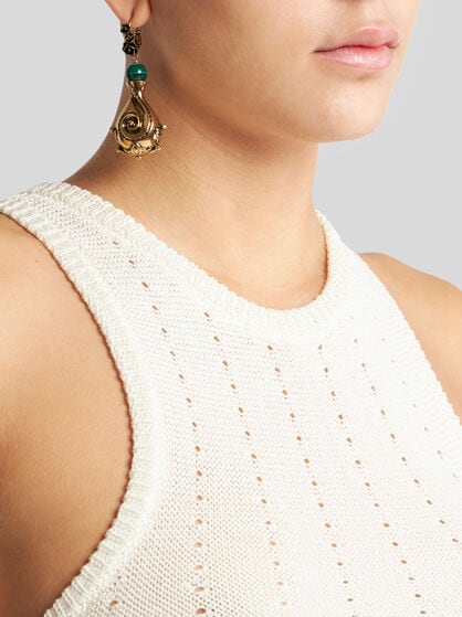 DROP EARRINGS WITH PAISLEY