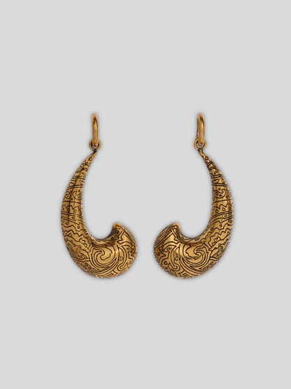 ENAMELLED PAISLEY EARRINGS