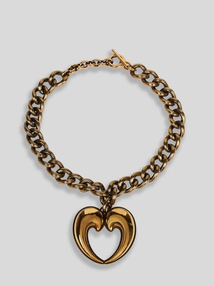 NECKLACE WITH PAISLEY HEART