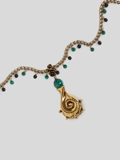 NECKLACE WITH PAISLEY PENDANT
