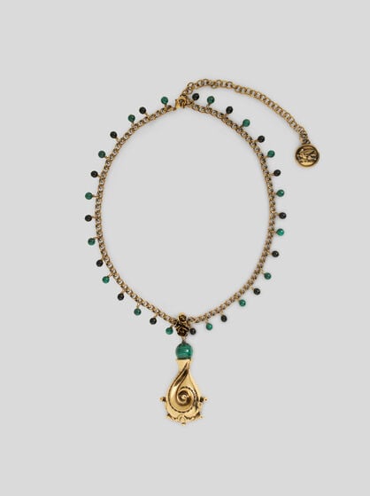 NECKLACE WITH PAISLEY PENDANT