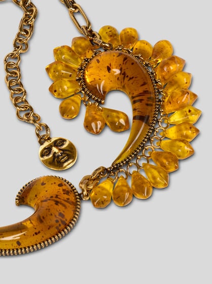 PAISLEY NECKLACE WITH DROPLETS