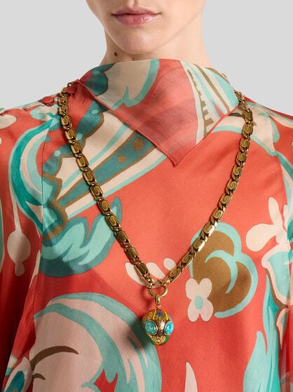 NECKLACE WITH ALIEN PENDANT