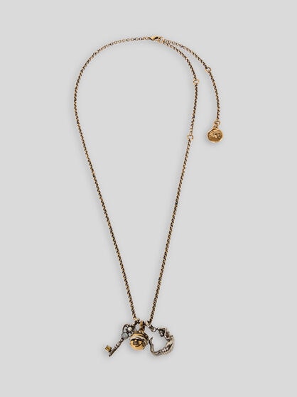 THREE-CHARM NECKLACE