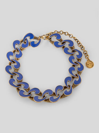 ENAMELLED PAISLEY NECKLACE
