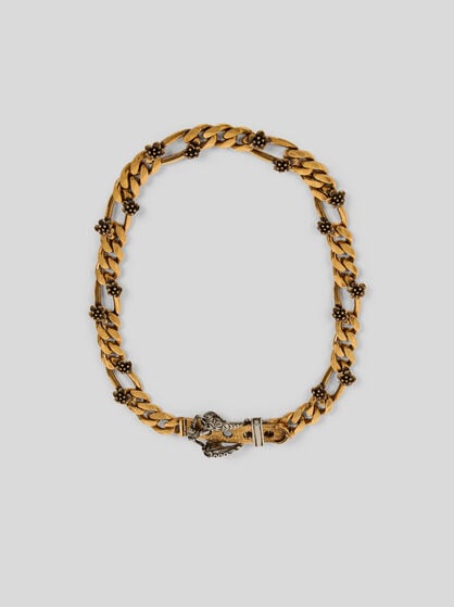 CHAIN NECKLACE WITH PAISLEY BUCKLE