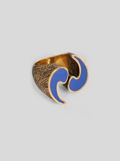 ENAMELLED PAISLEY RING