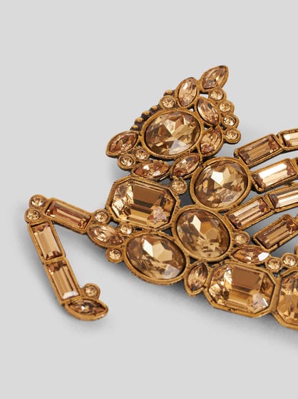 PEGASO BROOCH WITH CRYSTALS