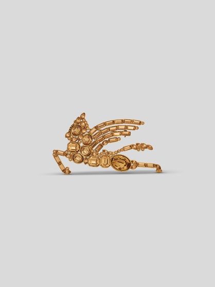 PEGASO BROOCH WITH CRYSTALS