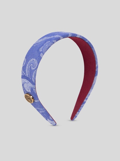 JACQUARD DENIM HAIR BAND