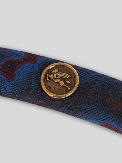 SILK-BLEND JACQUARD HAIR CLIP