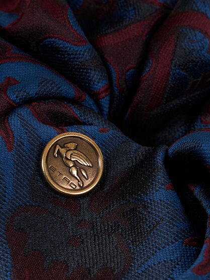 SILK-BLEND JACQUARD SCRUNCHIE