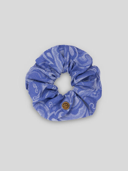 JACQUARD DENIM SCRUNCHIE