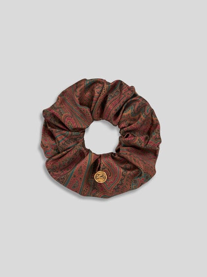 SCRUNCHIE WITH PAISLEY AND PEGASO